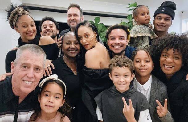 Timothy Mowry with his family.